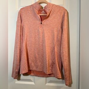 👗 Eton Women's Peach Quarter-Zip size large
